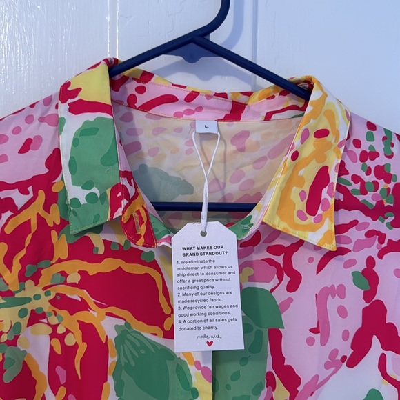 Colorful, lightweight dress Large - Picture 3 of 3